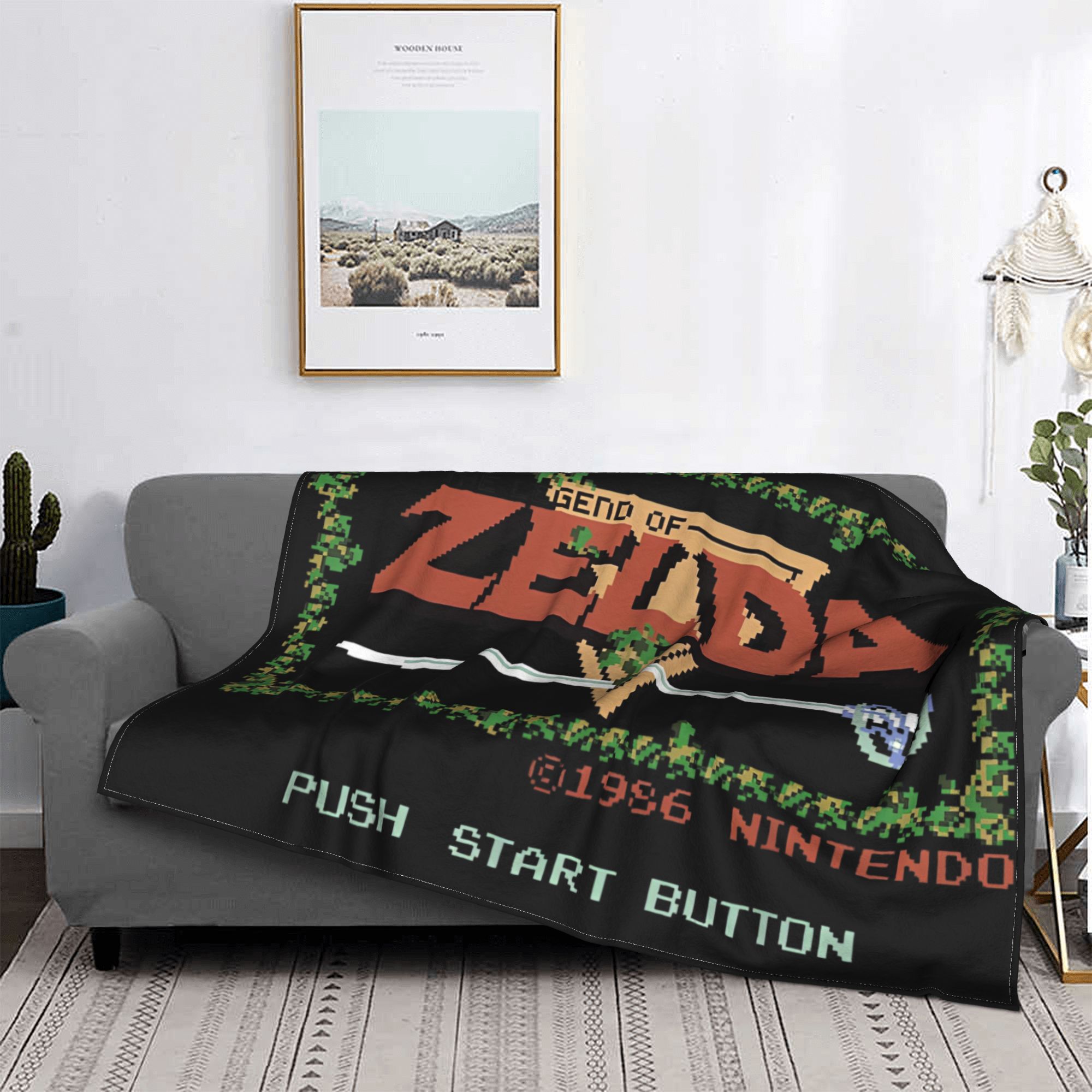 Retro Gaming Zelda - Z-Zelda Legends Flannel Blanket Classic NES