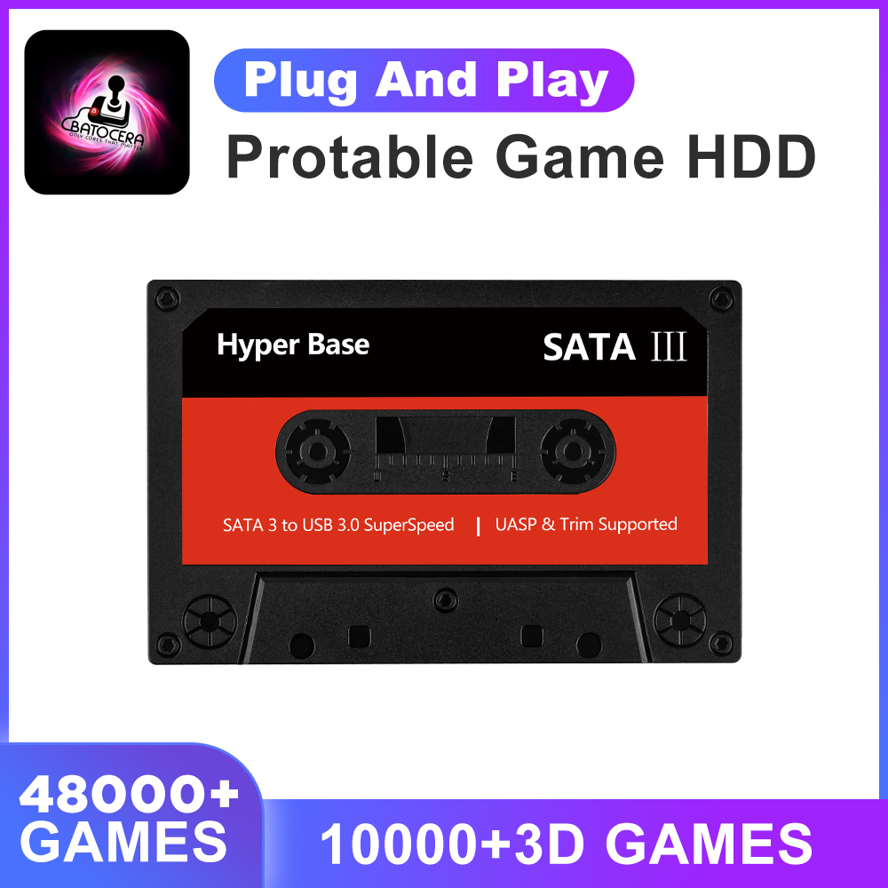 Retro Gaming Hdd - Batocera 35.linux 500G External HDD Game