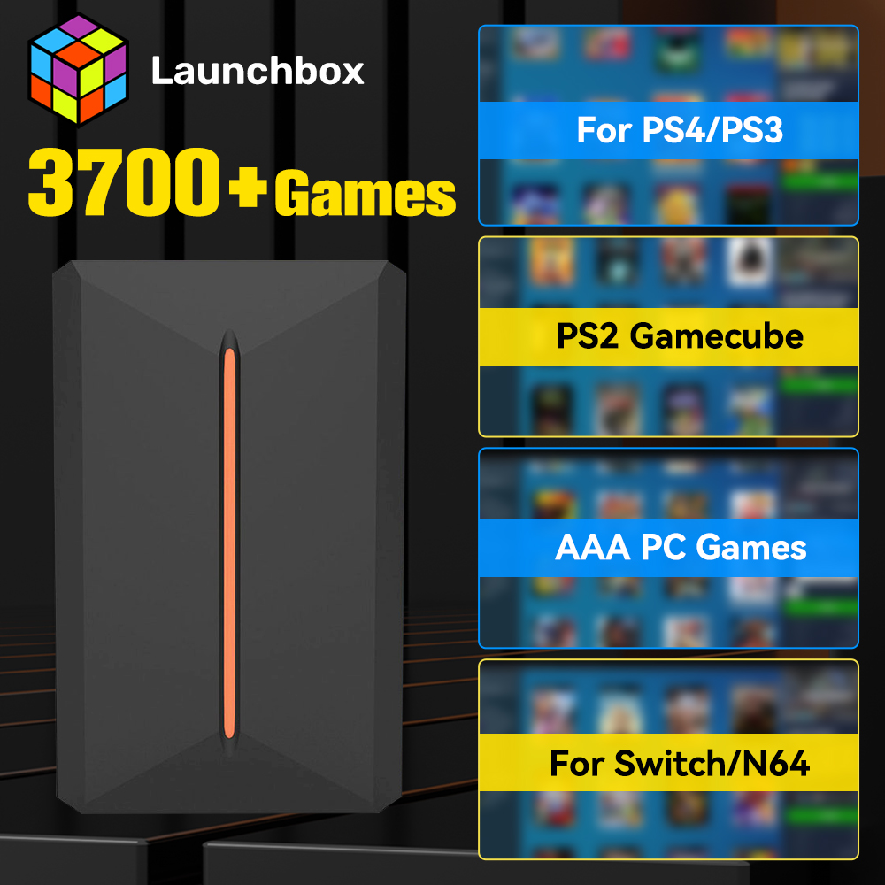 Retro Gaming Hdd - Launchbox 500GB External Game Hard Drive