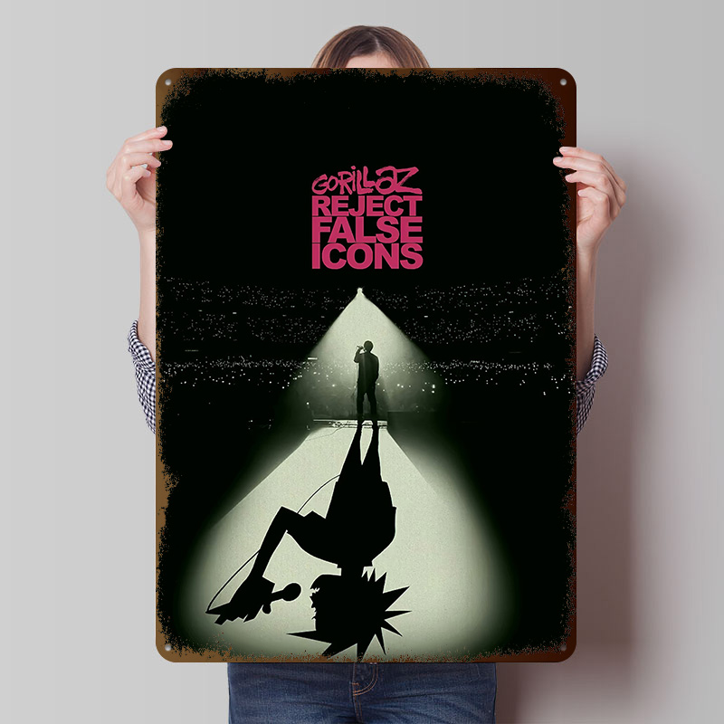 Retro Gaming Icons - Gorillaz Reject False Icons Printing Poster