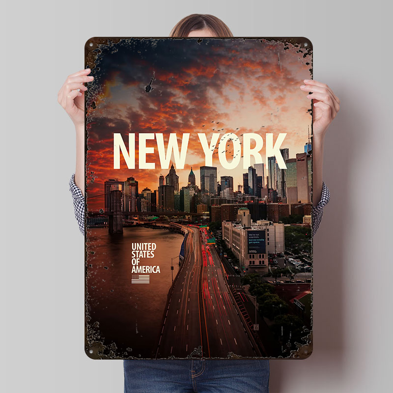Retro Gaming York - New York City Skyline Printed Posters