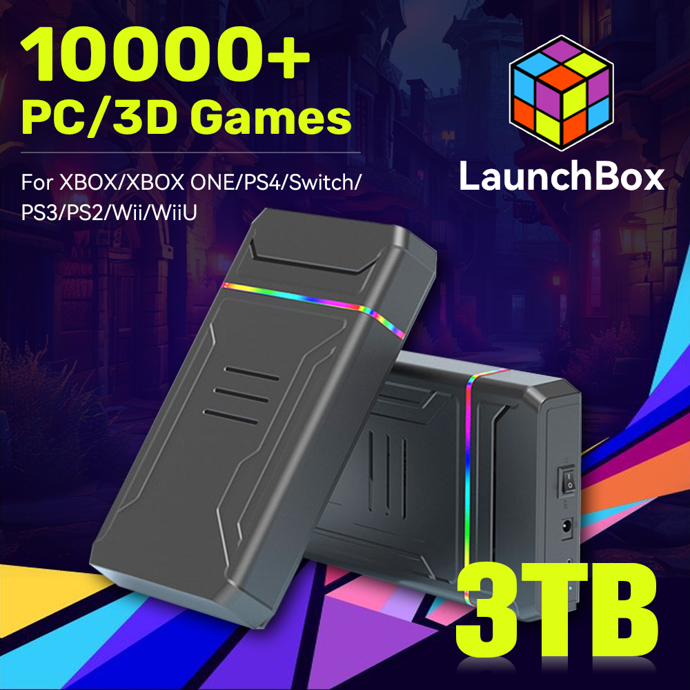 Retro Gaming Hdd - JMachen Launchbox 3TB Gaming HDD Video