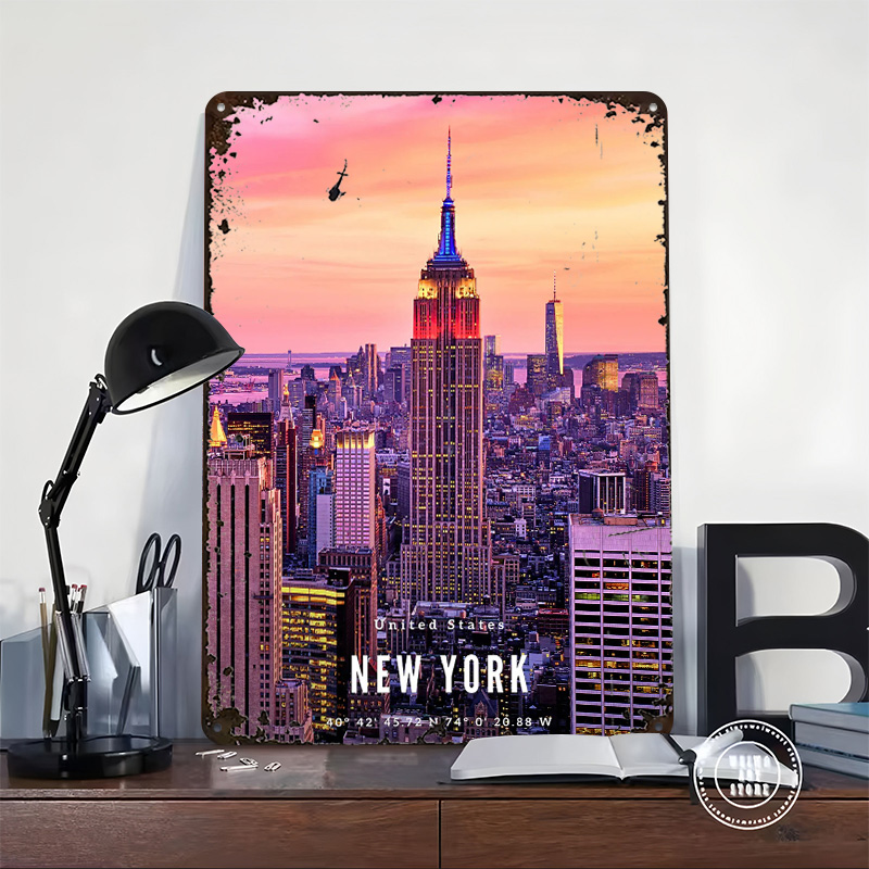 New York City Skyline Poster C - đánh giá và giá Retro Gaming York