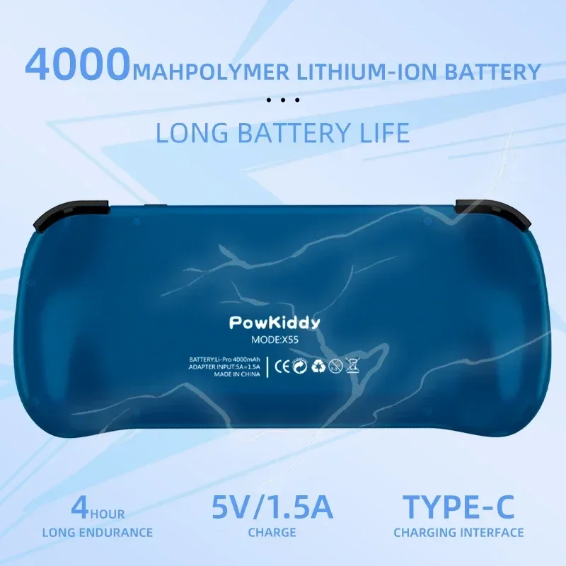 80000Games 512G POWKIDDY X55 5 - đánh giá và giá Retro Gaming Mobile