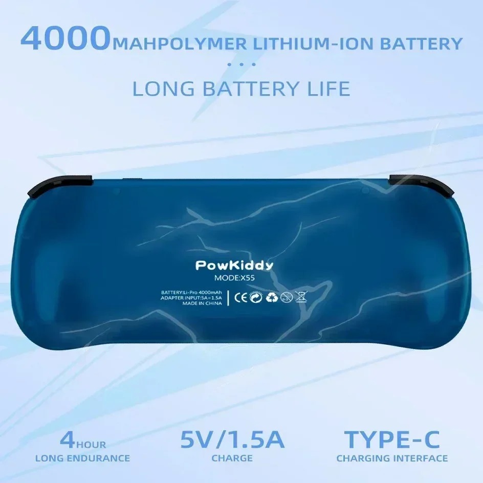 POWKIDDY X55 Handheld Game Con - đánh giá và giá Retro Gaming Device