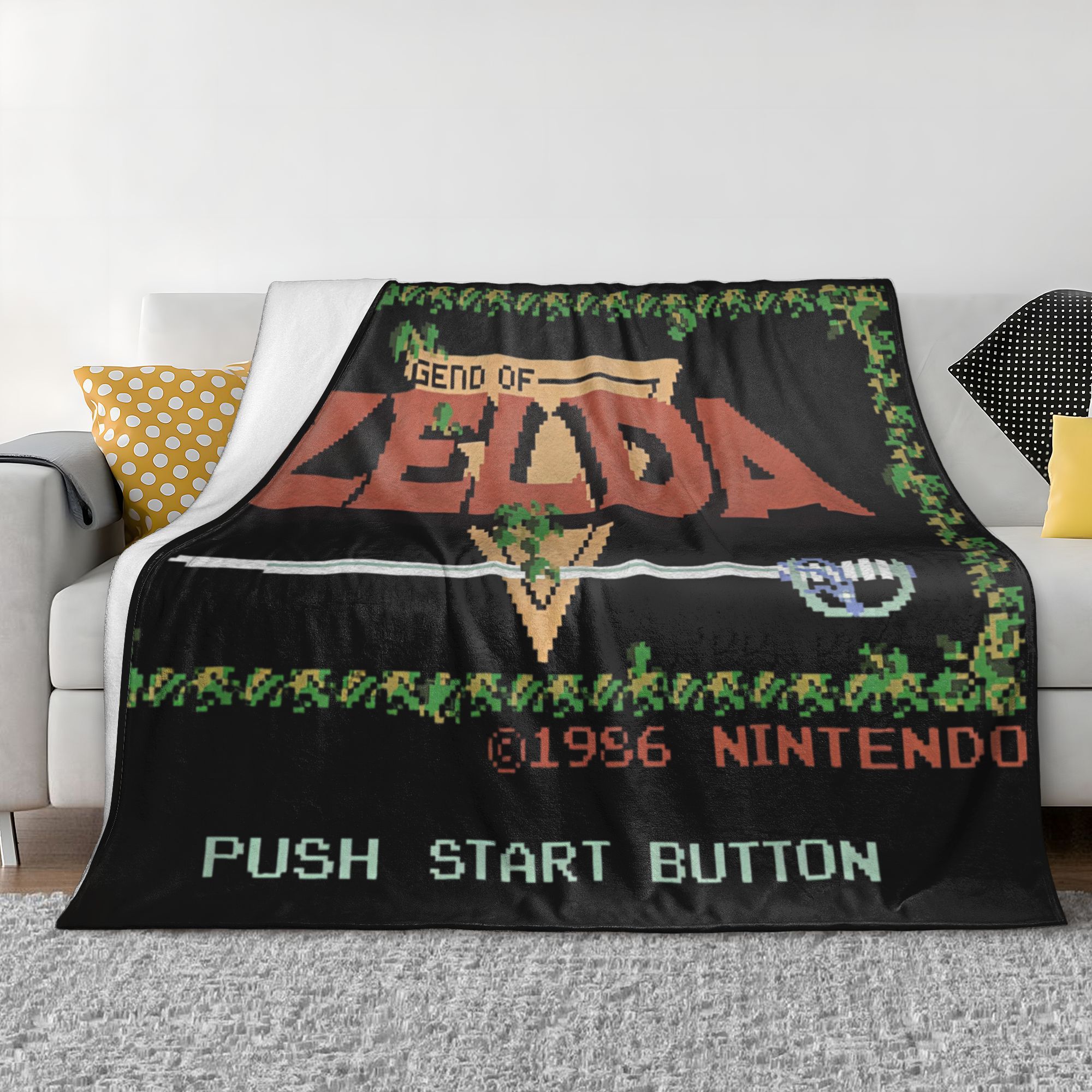 Z-Zelda Legends Flannel Blanke - đánh giá và giá Retro Gaming Zelda