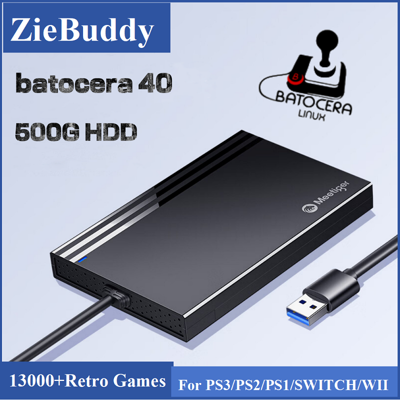 ZieBuddy Batocera 40 Linux 500 - đánh giá và giá Retro Gaming Hdd