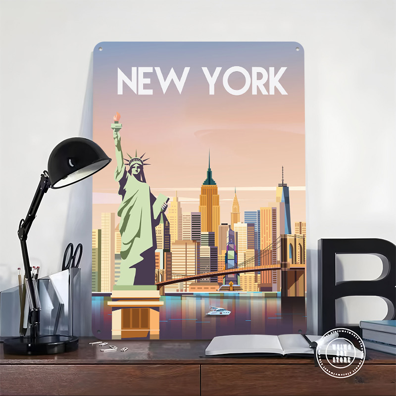 New York Metal Poster Custom W - đánh giá và giá Retro Gaming York