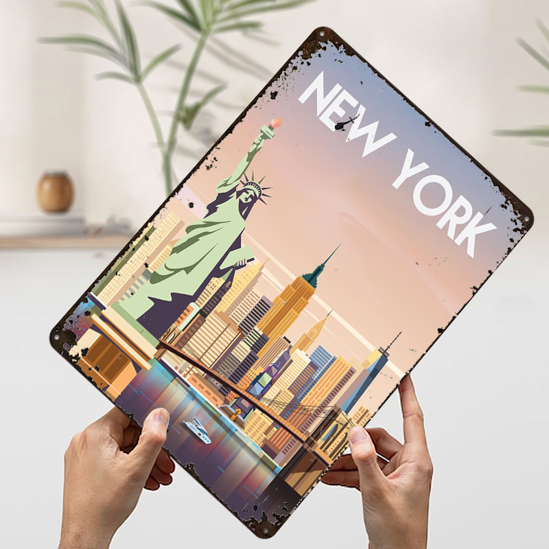 New York Metal Poster Custom W - đánh giá và giá Retro Gaming York