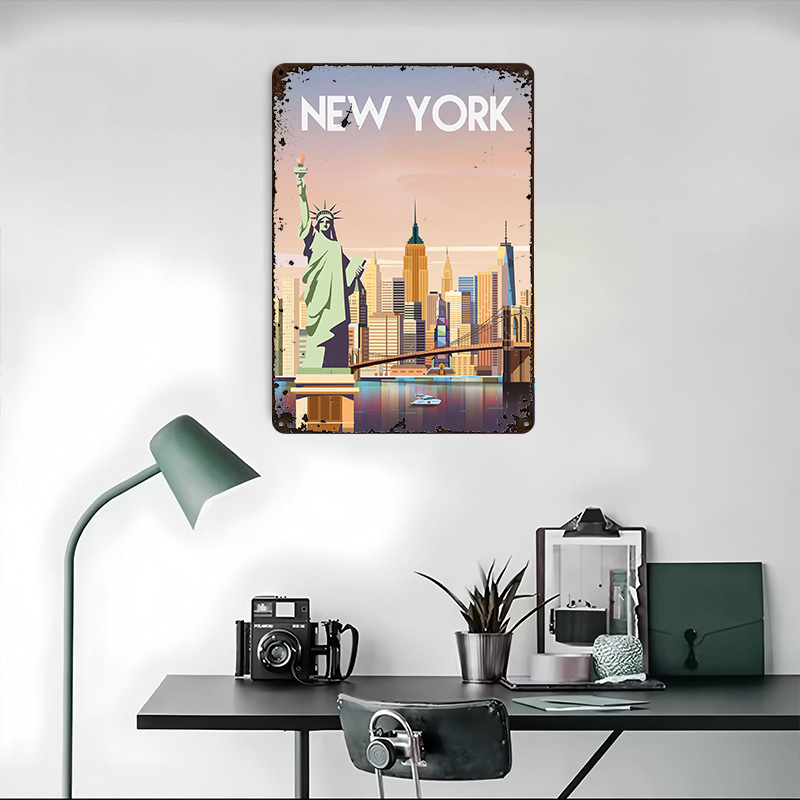 New York Metal Poster Custom W - đánh giá và giá Retro Gaming York