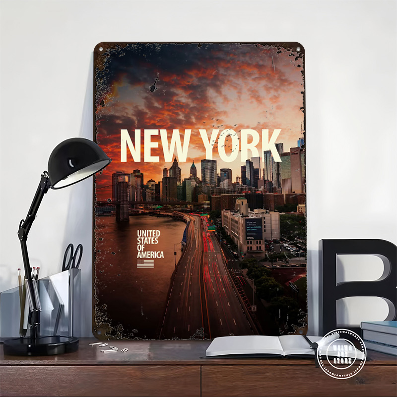 New York City Skyline Printed  - đánh giá và giá Retro Gaming York