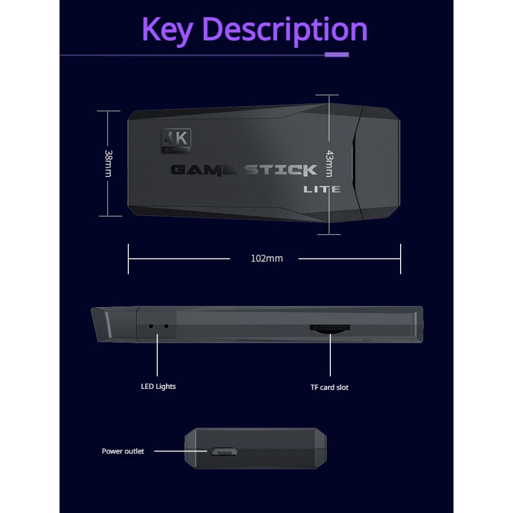 Portable 4K Retro Game Stick C - đánh giá và giá Retro Gaming Mobile