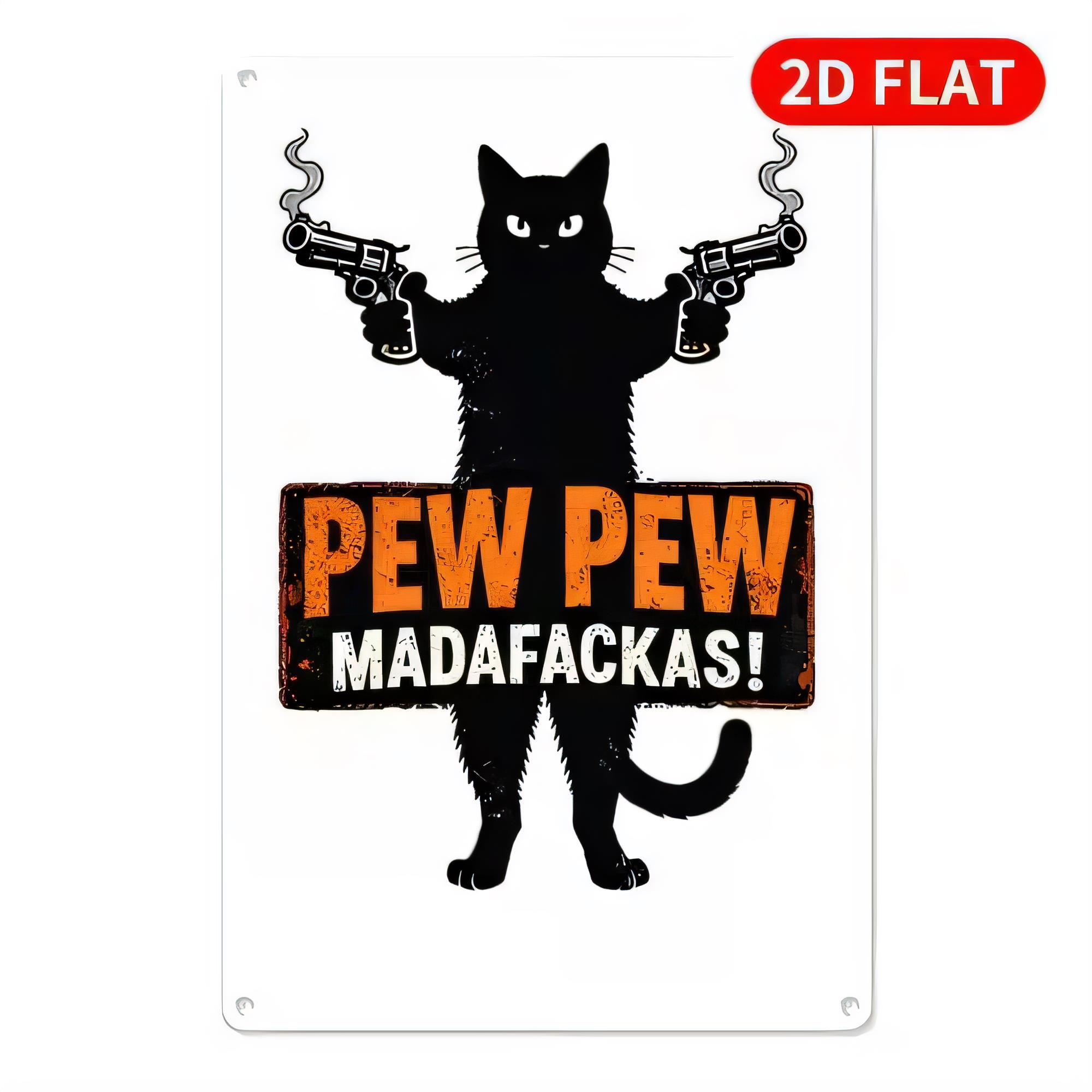 Tin Sign  Pew Pew Madafakkas F - đánh giá và giá Retro Gaming Gun