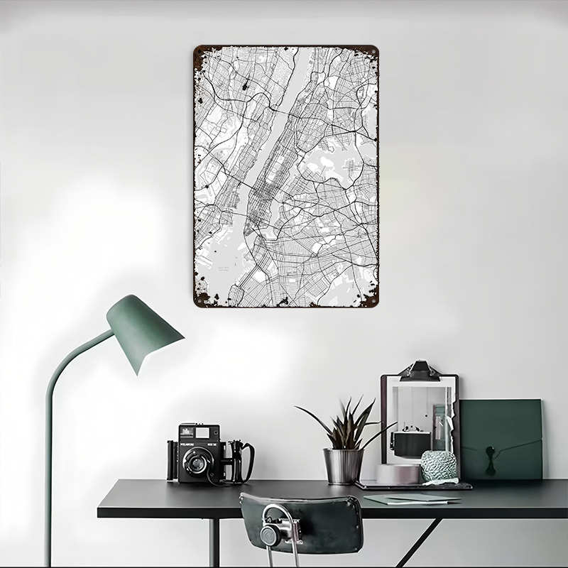 New York City Map Printing Pos - đánh giá và giá Retro Gaming York