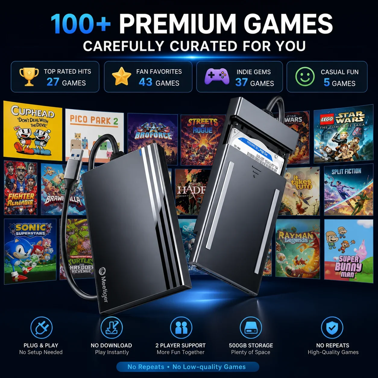 ZieBuddy 500GB Gaming Console  - đánh giá và giá Retro Gaming Hdd