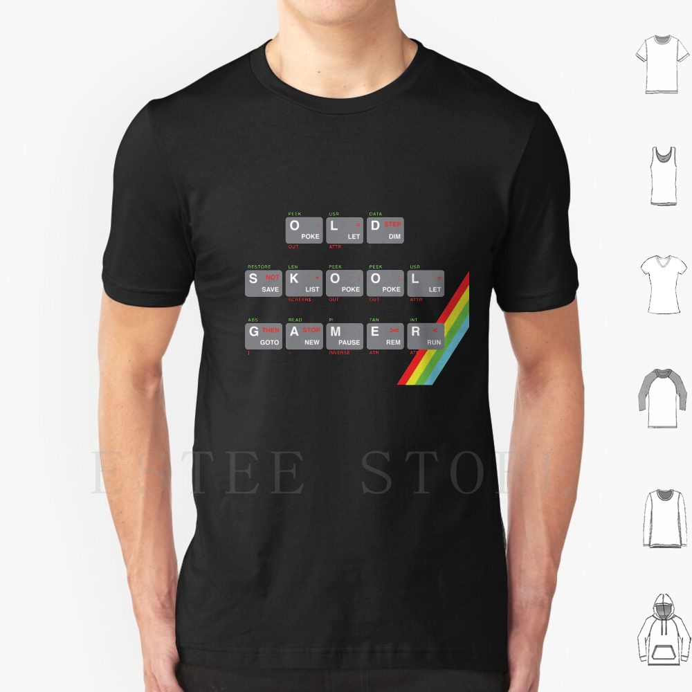 Old Skool Gamer T Shirt Cotton - đánh giá và giá Retro Gaming Zx Spectrum